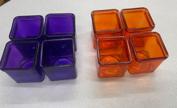 8 Small Glass Storage / ? Containers