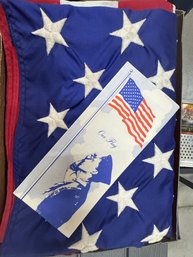 United States OF AMERICA FLAG 3X5 Vintage Vs( Appears New )