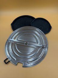 Pampered Chef Trays And Metal Grease Cover