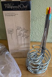 Pampered Chef Party Yard Drink Holders 6 New Im Box