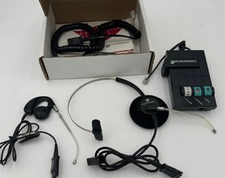 Plantronics Vista M12 Universal Headset Amplifier With New Ear Pad