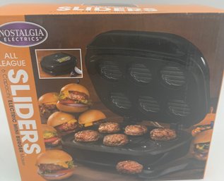 ALL EAGUE 6 Capacity ELECTRIC MINI BURGER Maker SLIDERS New
