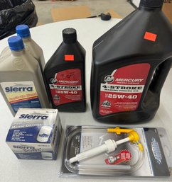 Boat Mercruiser Engine Oil And Lower Unit Oil Change Kit