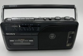 Sony Boombox Cassette Radio With TV Band