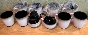 Coffee Serving Set  Creamer , Sugar,  And 8 Mugs