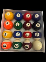 New Deluxe Pool Billiard Balls Regulation Standard 2-1/4' Or 2.25' Size Full Set
