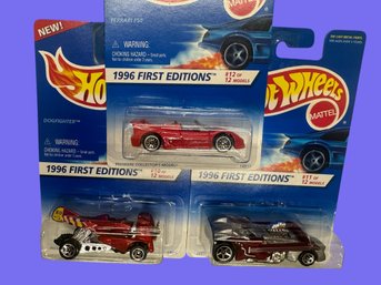 3 Hot Wheels 1996 First Edition #12, #13 , #14