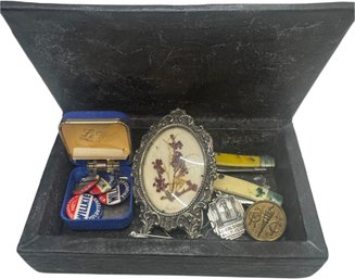 Small Jewelry Box With Contents