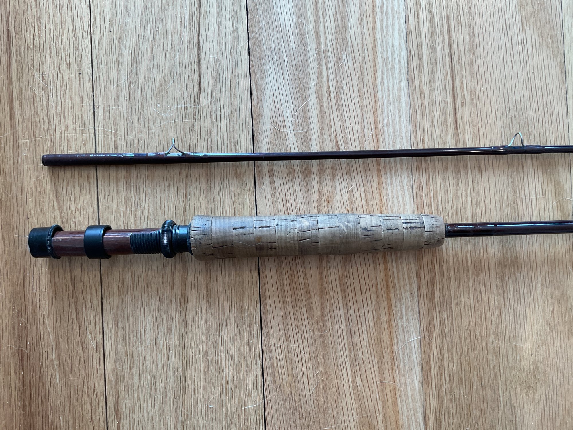 Flying Rods Debunked Unmarked Vintage Graphite Fly Rod Possibly Thomas And Thomas 9 Foot 4. ...