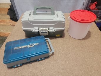 Lot Of Tackle And Bait Boxes