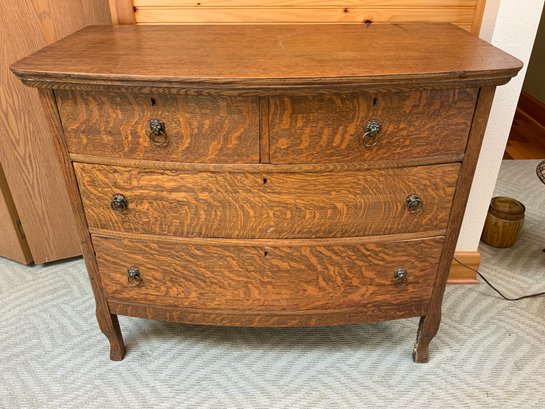 Antique Oak 4x Drawer Dresser