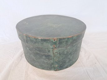 Green Painted Pantry Box Signed 'IW'