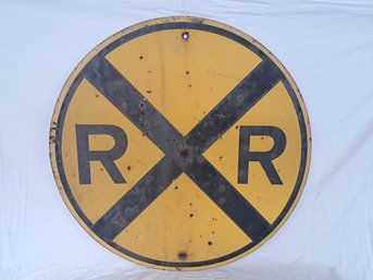Metal Railroad Crossing Sign