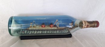 Vintage Ship In A Bottle From Germany