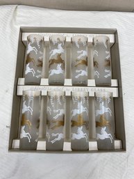 Rare Boxed Set Mid Century Glasses