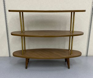 Unusual Mid Century Three Tier Table