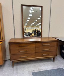 Mid Century Chest And Mirror