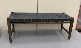 Contemporary Woven Bench