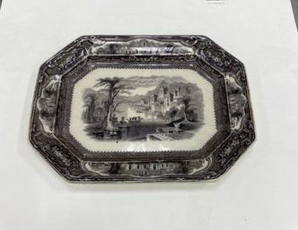 Antique Flow Mulberry English Transfer Ware