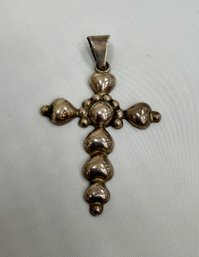 Sterling Silver Cross Mexico 3 Inches