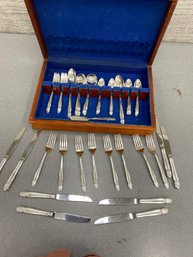 Holmes & Edwards Silver Plate Service For 8