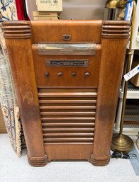 Antique Stewart Warner Floor Console Radio