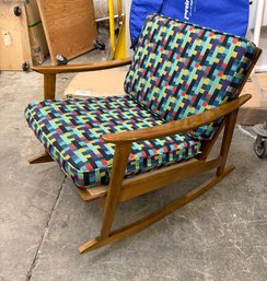 Mid Century Modern Rocking Chair Made In Yugoslavia