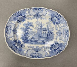 Large Antique Staffordshire Platter 17