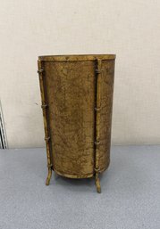 Vintage Hollywood Regency Faux Bamboo Waste Basket