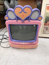 Disney Princess CRT TV With A Built-in DVD Playe