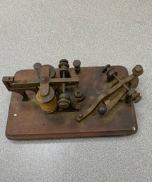Morse Code Telegraph Key Machine