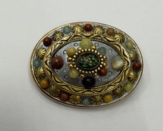 Signed Michael Golan Brooch Pendant
