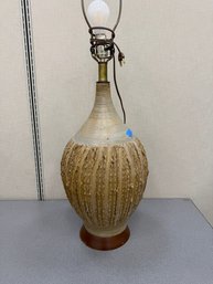 Mid Century Art Pottery Style Lamp