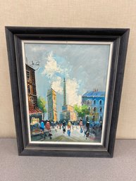 Vintage Italian Painting Signed By Artist