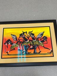 Malawi Framed Art Work Signed By Artist