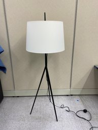 Heavy Hand Forged Iron Floor Lamp With Shade 5' Tall