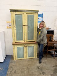 Antique Painted Country Cupboard