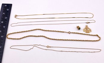 14K Gold Necklaces Weighing 12.1 Grams