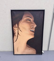 Mid Century Painting Signed Di Sciullo Retail Tag $1250