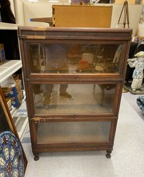 Antique Stacked Oak Bookcase