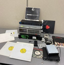 DJ Equipment With Records
