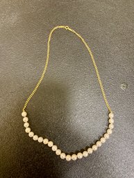 18K Gold Pearl Necklace