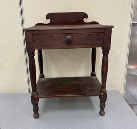 Antique Country One Drawer Table