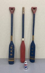 Vintage Painted Oars