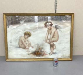 Vintage Print Of Cupids