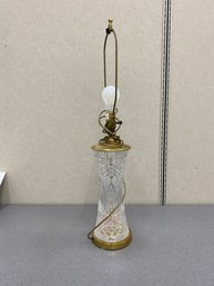 Waterford Crystal Table Lamp Signed On Base