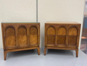 Pair Mid Century Night Stand End Tables