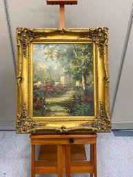 Ornately Framed Floral Still Life Painting