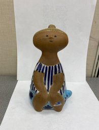Vintage Lisa Larson Sweden Figure With Partial Label