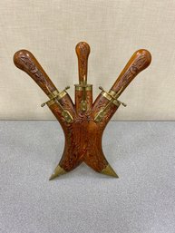 Vintage Indian Carving Set